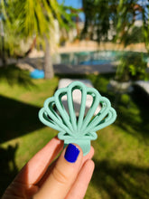 Load image into Gallery viewer, Seafoam Seashell Clip
