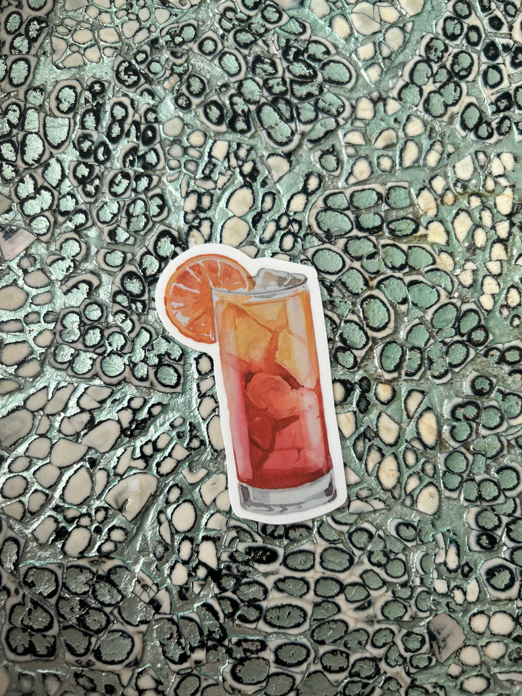Blood Orange Cocktail Sticker