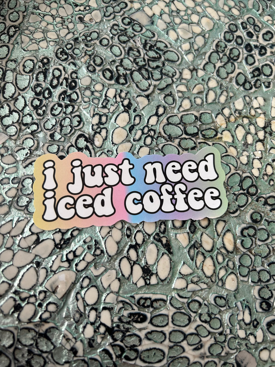 Iced Coffee Sticker